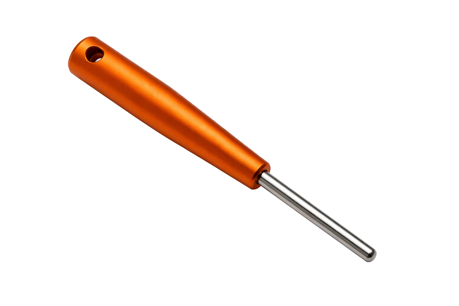 Purfire One — burnt orange anodized aluminum fire starter